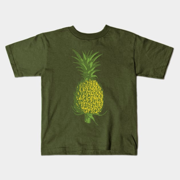Pineapple Design Kids T-Shirt by jennyk
